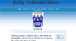 Desktop Screenshot of kellycolloidalsilver.com